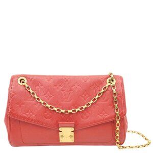 Louis Vuitton  Saint Germain PM Monogram Empreinte Leather Shoulder Bag Cerise